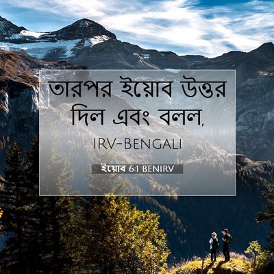 Picture 07 - ইয়োব 6:1 BENIRV - তারপর ইয়োব উত্তর - Bible Verse Picture
