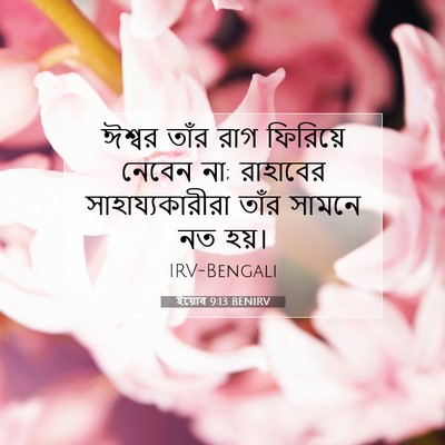 Picture 07 - ইয়োব 9:13 BENIRV - ঈশ্বর তাঁর রাগ - Bible Verse Picture