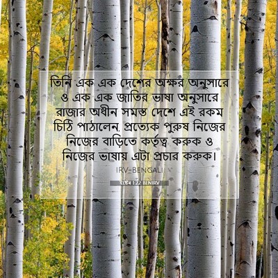 Picture 07 - ইষ্টেৰ 1:22 BENIRV - তিনি এক এক দেশের - Bible Verse Picture