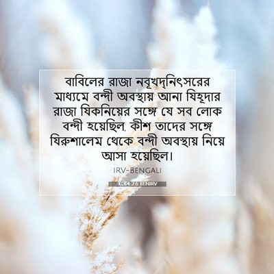 Picture 07 - ইষ্টেৰ 2:6 BENIRV - বাবিলের রাজা - Bible Verse Picture