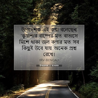 Picture 07 - উপদেশক 1:2 BENIRV - উপদেশক এই কথা - Bible Verse Picture