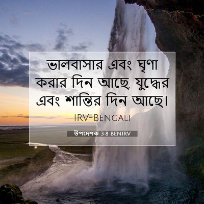Picture 07 - উপদেশক 3:8 BENIRV - ভালবাসার এবং ঘৃণা - Bible Verse Picture
