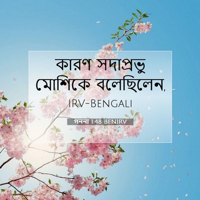 Picture 07 - গননা 1:48 BENIRV - কারণ সদাপ্রভু - Bible Verse Picture