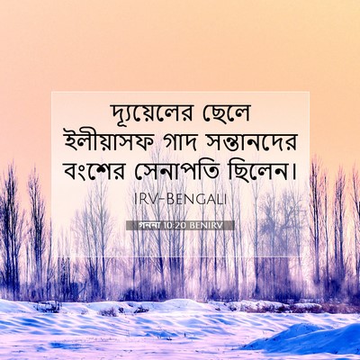 Picture 07 - গননা 10:20 BENIRV - দ্যূয়েলের ছেলে - Bible Verse Picture