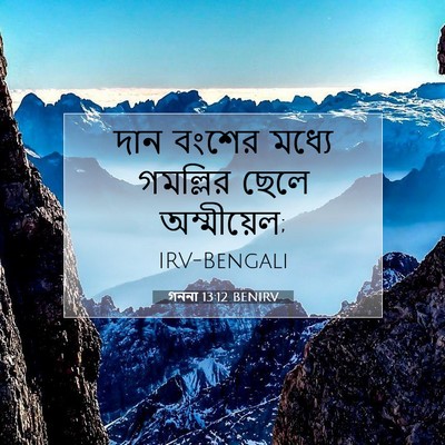 Picture 07 - গননা 13:12 BENIRV - দান বংশের মধ্যে - Bible Verse Picture