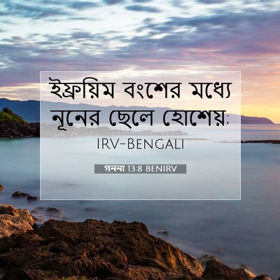 Picture 07 - গননা 13:8 BENIRV - ইফ্রয়িম বংশের - Bible Verse Picture