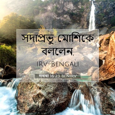 Picture 07 - গননা 16:23 BENIRV - সদাপ্রভু মোশিকে - Bible Verse Picture