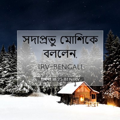 Picture 07 - গননা 18:25 BENIRV - সদাপ্রভু মোশিকে - Bible Verse Picture