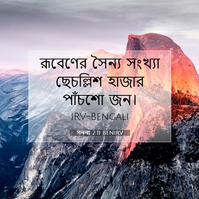 Picture 07 - গননা 2:11 BENIRV - রূবেণের সৈন্য - Bible Verse Picture