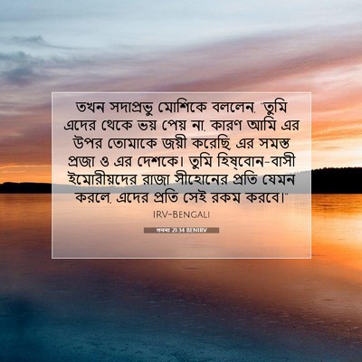 Picture 07 - গননা 21:34 BENIRV - তখন সদাপ্রভু - Bible Verse Picture