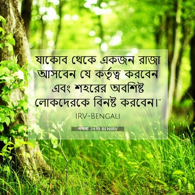 Picture 07 - গননা 24:19 BENIRV - যাকোব থেকে একজন - Bible Verse Picture
