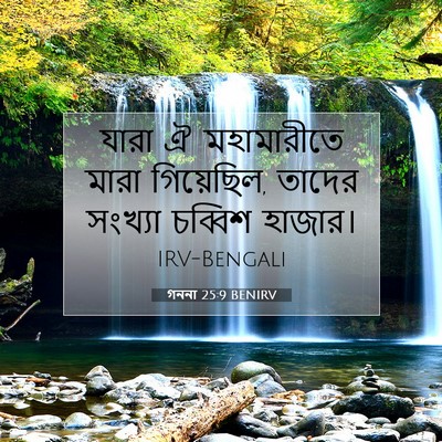 Picture 07 - গননা 25:9 BENIRV - যারা ঐ মহামারীতে - Bible Verse Picture