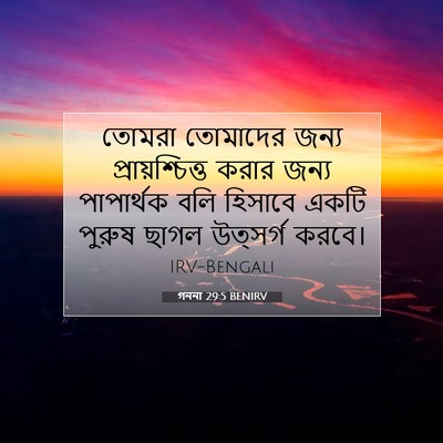 Picture 07 - গননা 29:5 BENIRV - তোমরা তোমাদের - Bible Verse Picture