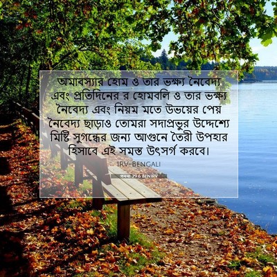 Picture 07 - গননা 29:6 BENIRV - অমাবস্যার হোম ও - Bible Verse Picture