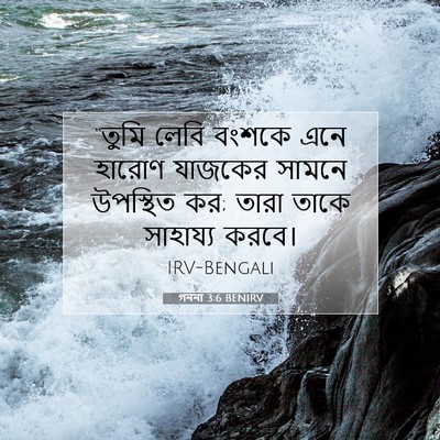 Picture 07 - গননা 3:6 BENIRV - “তুমি লেবি বংশকে - Bible Verse Picture