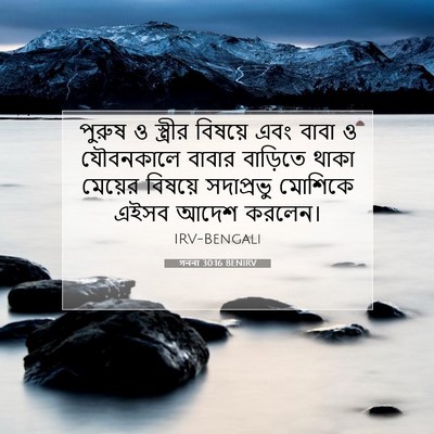 Picture 07 - গননা 30:16 BENIRV - পুরুষ ও স্ত্রীর - Bible Verse Picture