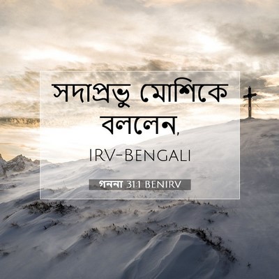 Picture 07 - গননা 31:1 BENIRV - সদাপ্রভু মোশিকে - Bible Verse Picture