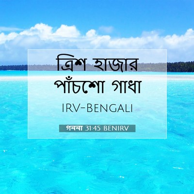 Picture 07 - গননা 31:45 BENIRV - ত্রিশ হাজার - Bible Verse Picture