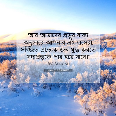 Picture 07 - গননা 32:27 BENIRV - আর আমাদের প্রভুর - Bible Verse Picture