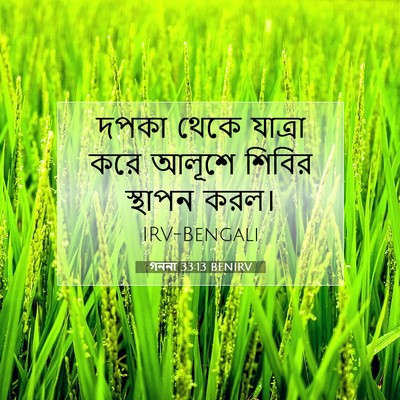 Picture 07 - গননা 33:13 BENIRV - দপকা থেকে যাত্রা - Bible Verse Picture