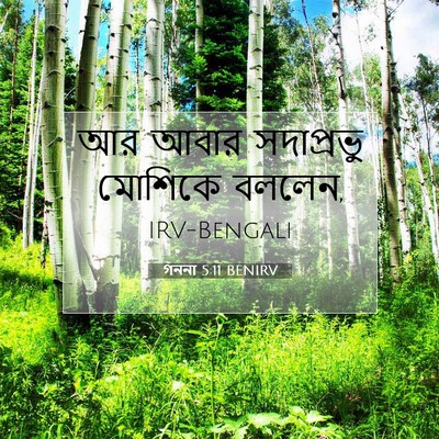 Picture 07 - গননা 5:11 BENIRV - আর আবার সদাপ্রভু - Bible Verse Picture