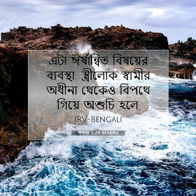Picture 07 - গননা 5:29 BENIRV - এটা ঈর্ষান্বিত - Bible Verse Picture
