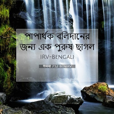 Picture 07 - গননা 7:52 BENIRV - পাপার্থক বলিদানের - Bible Verse Picture