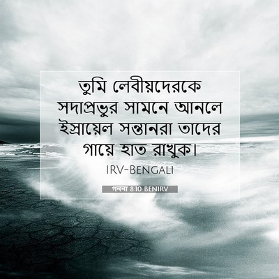 Picture 07 - গননা 8:10 BENIRV - তুমি লেবীয়দেরকে - Bible Verse Picture