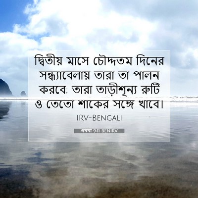 Picture 07 - গননা 9:11 BENIRV - দ্বিতীয় মাসে - Bible Verse Picture