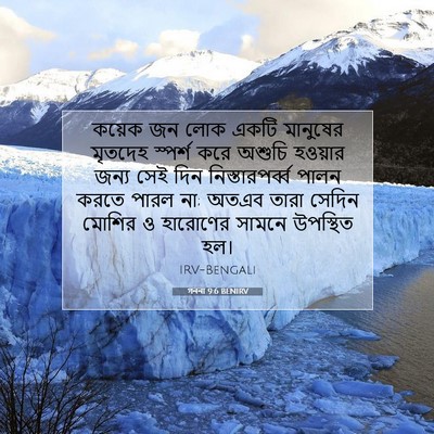 Picture 07 - গননা 9:6 BENIRV - কয়েক জন লোক একটি - Bible Verse Picture