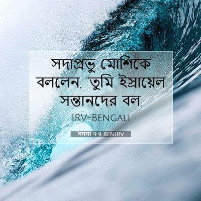 Picture 07 - গননা 9:9 BENIRV - সদাপ্রভু মোশিকে - Bible Verse Picture