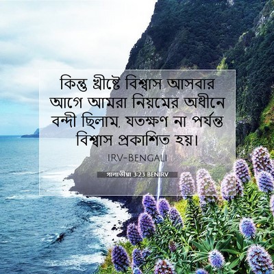 Picture 07 - গালাতীয়া 3:23 BENIRV - কিন্তু খ্রীষ্টে - Bible Verse Picture