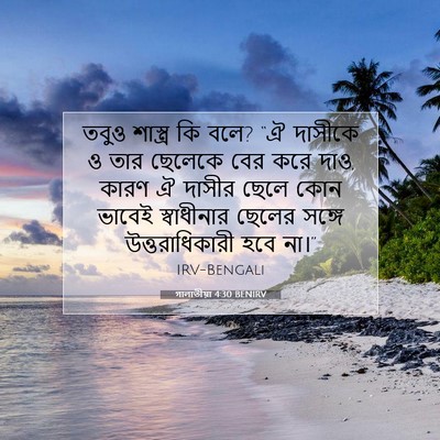 Picture 07 - গালাতীয়া 4:30 BENIRV - তবুও শাস্ত্র কি - Bible Verse Picture