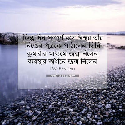Picture 07 - গালাতীয়া 4:4 BENIRV - কিন্তু দিন - Bible Verse Picture