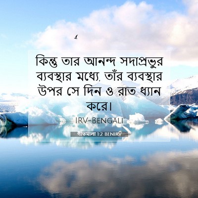 Picture 07 - গীতমালা 1:2 BENIRV - কিন্তু তার আনন্দ - Bible Verse Picture