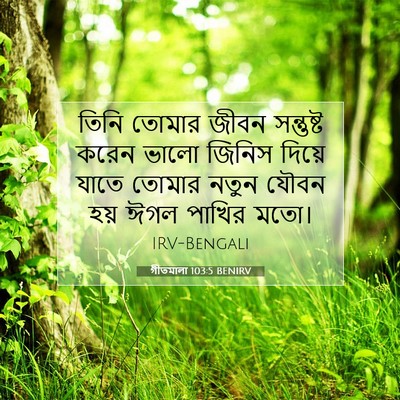 Picture 07 - গীতমালা 103:5 BENIRV - তিনি তোমার জীবন - Bible Verse Picture