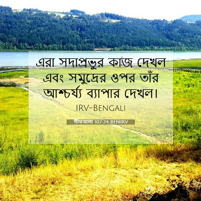 Picture 07 - গীতমালা 107:24 BENIRV - এরা সদাপ্রভুুর - Bible Verse Picture
