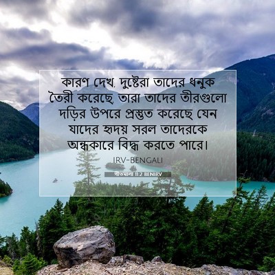 Picture 07 - গীতমালা 11:2 BENIRV - কারণ দেখ, দুষ্টেরা - Bible Verse Picture