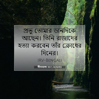 Picture 07 - গীতমালা 110:5 BENIRV - প্রভু তোমার - Bible Verse Picture