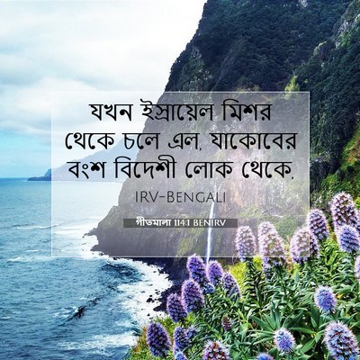 Picture 07 - গীতমালা 114:1 BENIRV - যখন ইস্রায়েল - Bible Verse Picture
