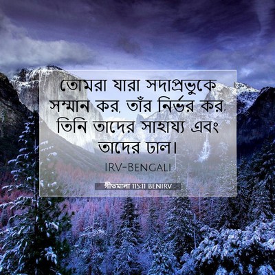 Picture 07 - গীতমালা 115:11 BENIRV - তোমরা যারা - Bible Verse Picture