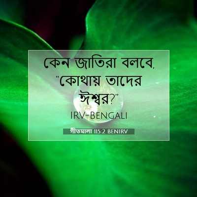 Picture 07 - গীতমালা 115:2 BENIRV - কেন জাতিরা বলবে, - Bible Verse Picture