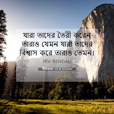 Picture 07 - গীতমালা 135:18 BENIRV - যারা তাদের তৈরী - Bible Verse Picture
