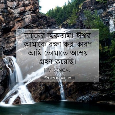 Picture 07 - গীতমালা 16:1 BENIRV - দায়ূদের মিকতাম। - Bible Verse Picture
