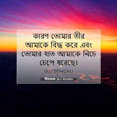 Picture 07 - গীতমালা 38:2 BENIRV - কারণ তোমার তীর - Bible Verse Picture
