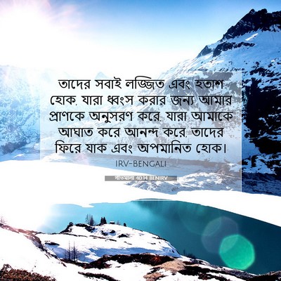 Picture 07 - গীতমালা 40:14 BENIRV - তাদের সবাই লজ্জিত - Bible Verse Picture