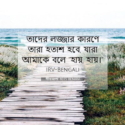 Picture 07 - গীতমালা 40:15 BENIRV - তাদের লজ্জার - Bible Verse Picture