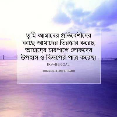 Picture 07 - গীতমালা 44:13 BENIRV - তুমি আমাদের - Bible Verse Picture
