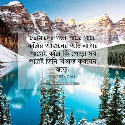 Picture 07 - গীতমালা 58:9 BENIRV - তোমাদের গড়া - Bible Verse Picture