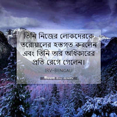 Picture 07 - গীতমালা 78:62 BENIRV - তিনি নিজের - Bible Verse Picture